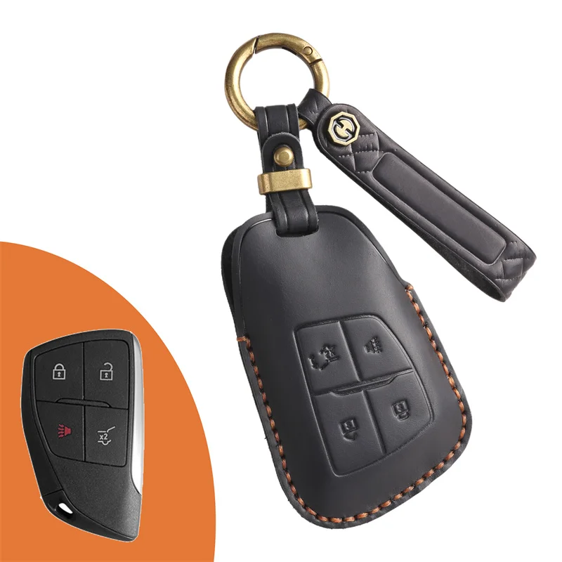 Car Key Cover Fob Case Shell for GMC Yukon Sierra At4 2024 for Buick ENVISION S Plus Avenir 2023 for Chevrolet Suburban Tahoe