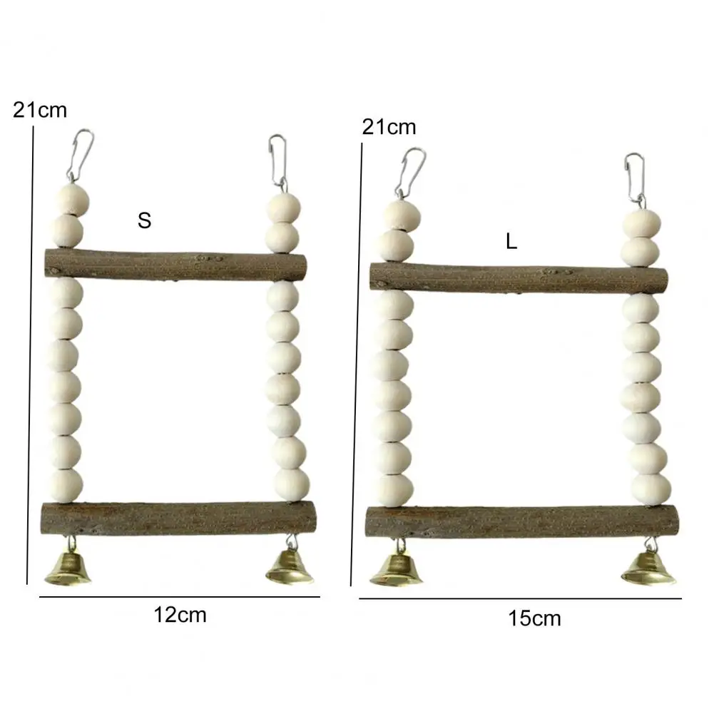 Useful Bird Toy Stable Structure Lightweight Pet Bird Double Pole Swing Parrot Chew Molar Toy Parrot Toy Grinding Claws