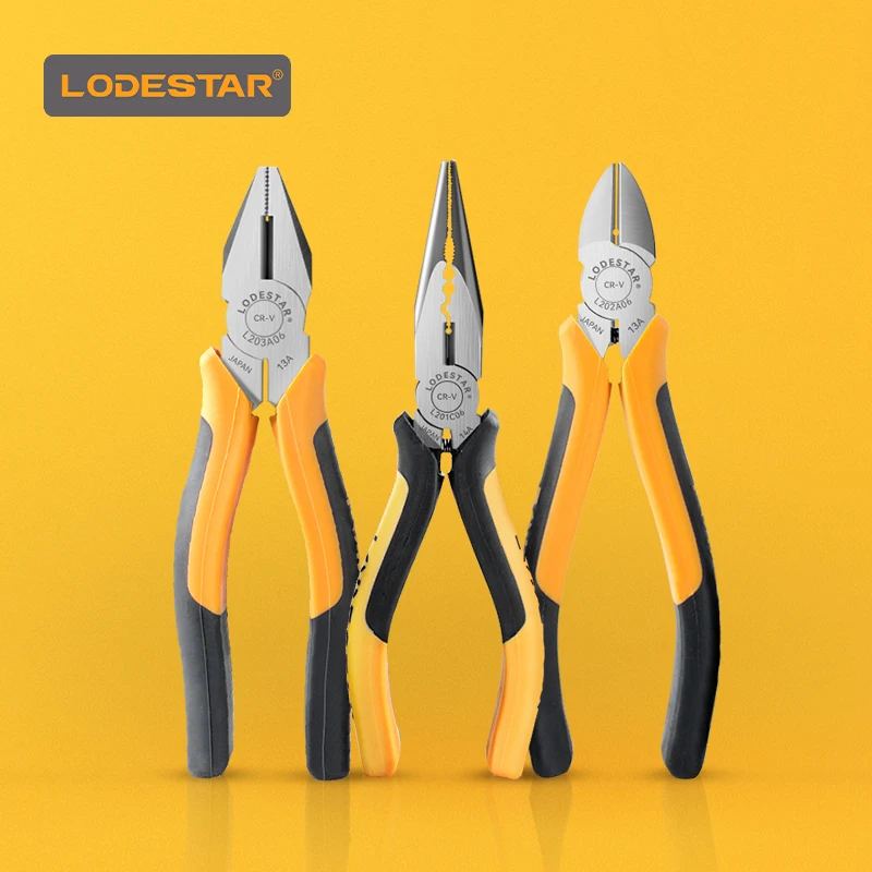 

LODESTAR L203106 Series Multifunctional Universal Diagonal Pliers Flat Nose Universal Wire Cutters Electrician Tool Hardware