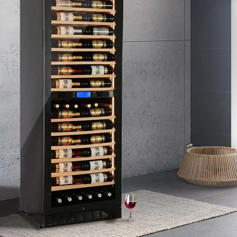 Ultra-thin red wine cabinet constant temperature and humidity household embedded wine cabinet double temperaturewith lock