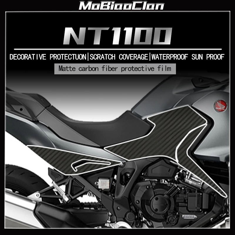 For HONDA NT110 nt 1100 3D Carbon Fiber Protective Stickers Body Decoration Stickers Modification Accessories