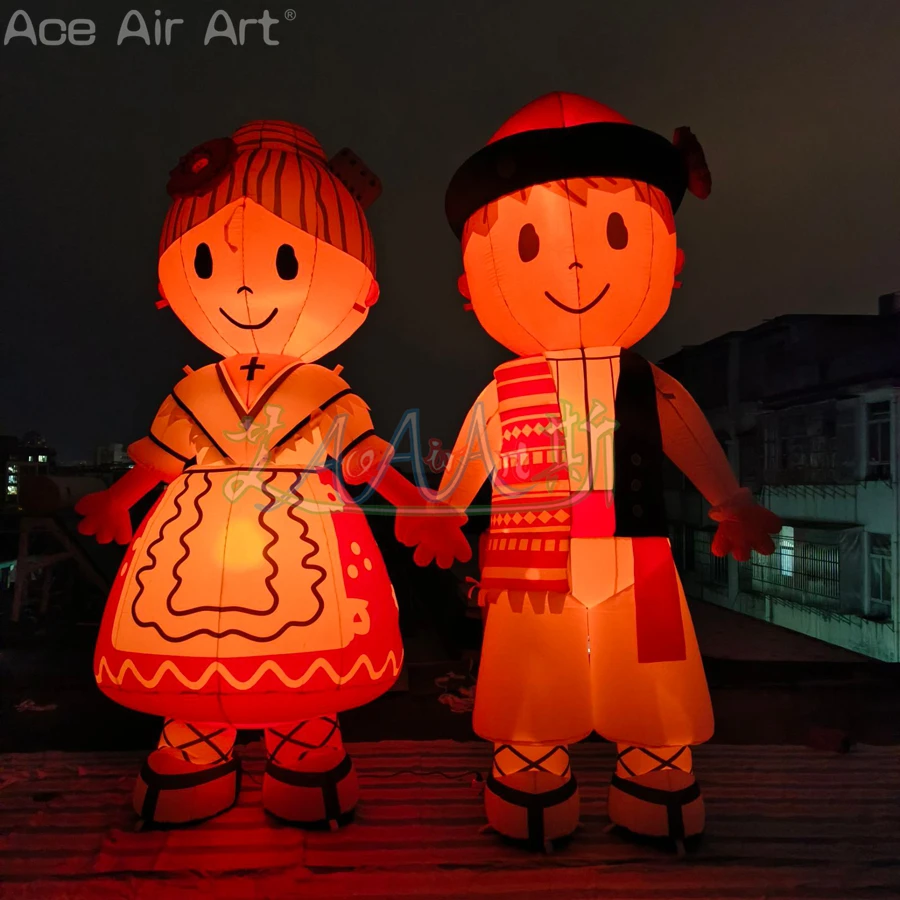 

Wedding Decoration, Bride and Groom Inflatable Model, Standing Figure Model With Led for Wedding Celebrations