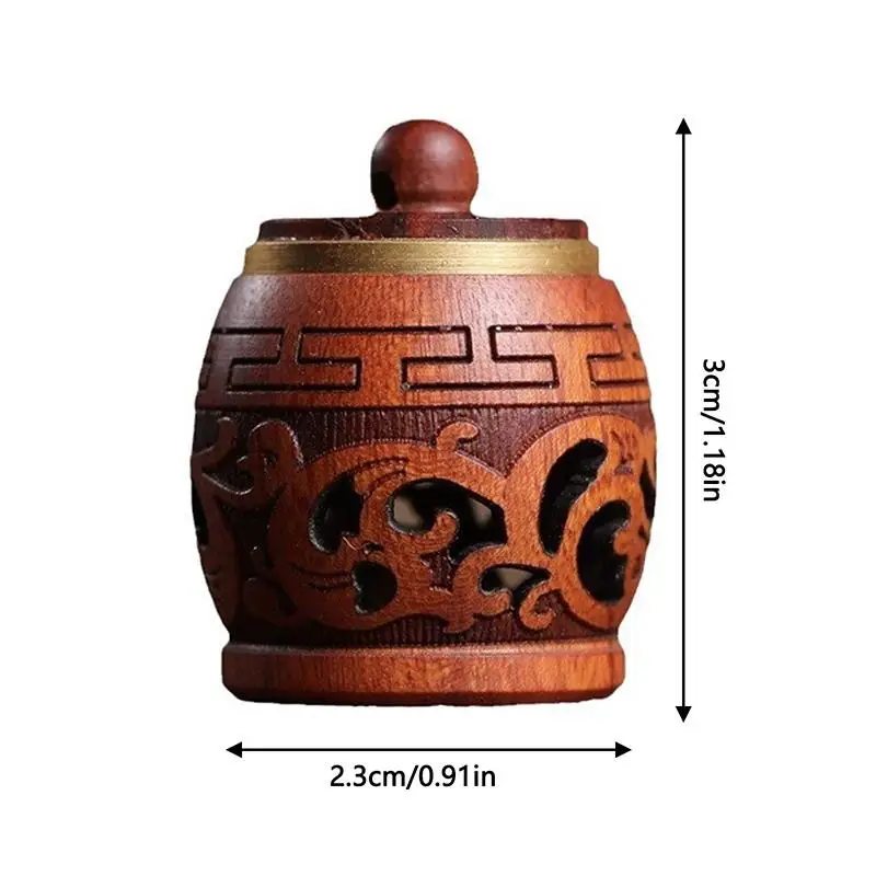 #Mini Wooden Perforated Diffuser Bottle Car Hanging Ornament for Long Lasting Natural Aroma Experience