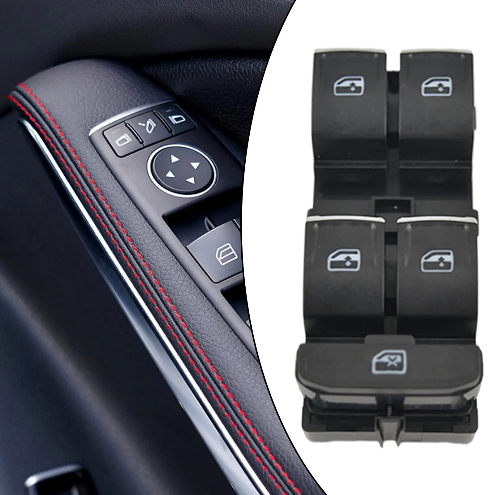 Master Driver Power Window Switch 5G0959857C 1K4959857B Fit for VW B8 for Touran