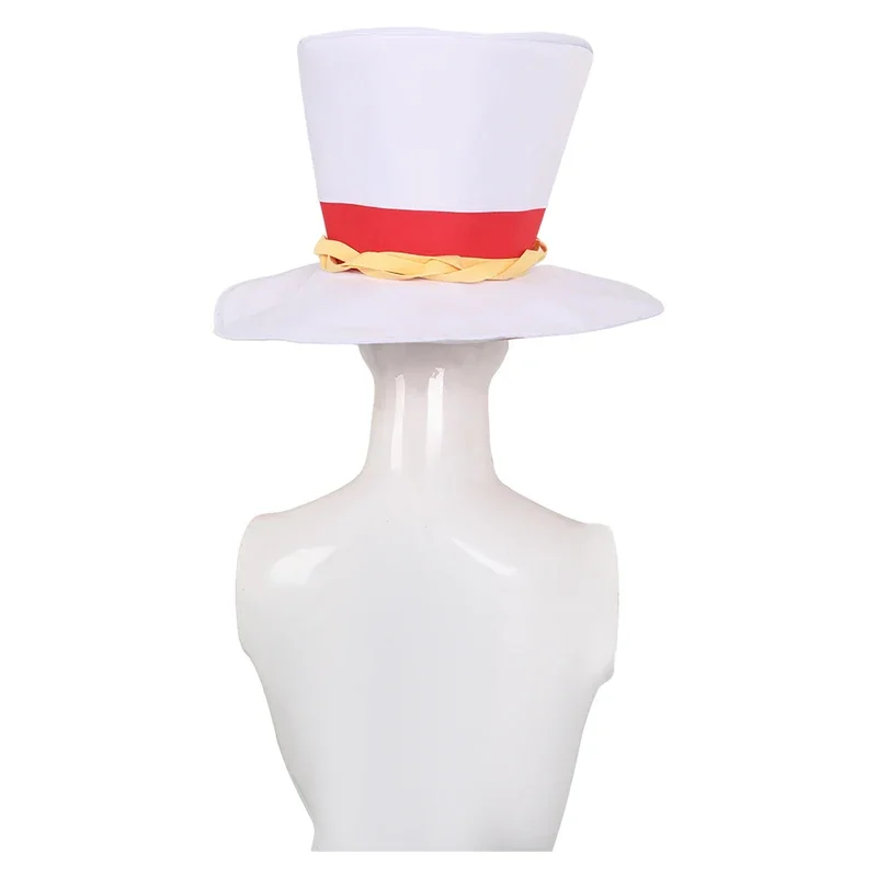 Sombrero de Cosplay de Lucifer para adultos, accesorios de disfraces de fantasía de Anime, fiesta de Carnaval de Halloween, gorros blancos para hombres y mujeres, regalos