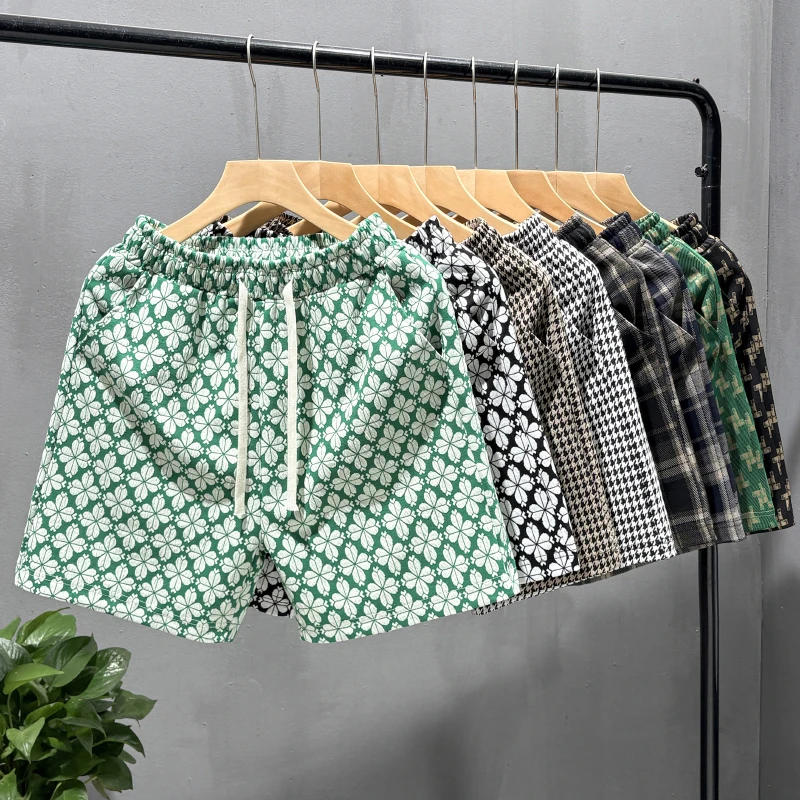 

Мужские летние тонкие дышащие быстросохнущие повседневные шорты свободного кроя больших размеров для отдыха и спорта, бриджи из полиэстера и хлопка