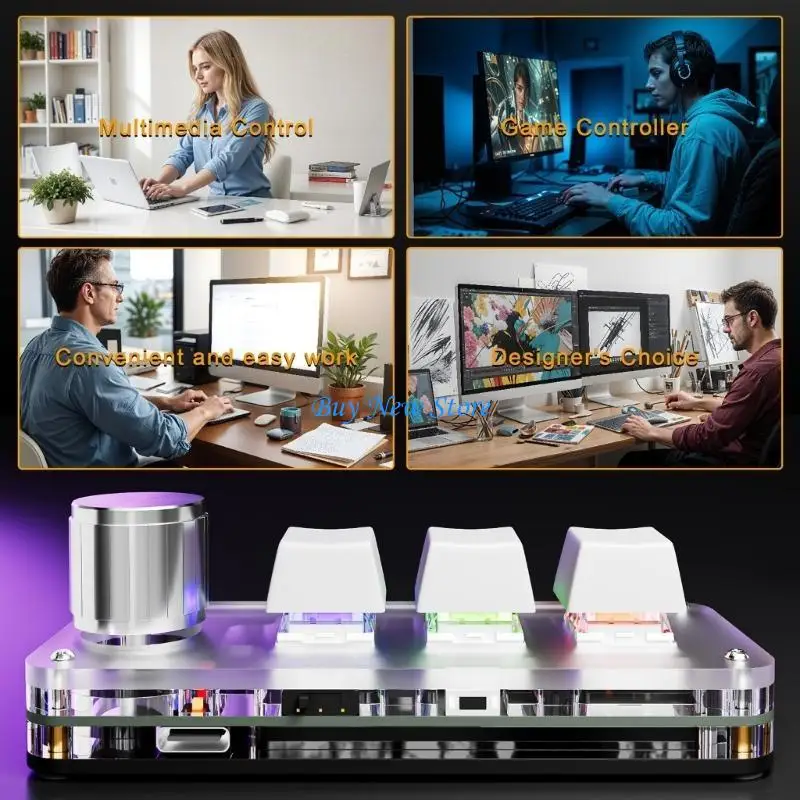

20CE 3 Mechanical Macro Keyboard Wireless Keyboard with Easy Macro Setting