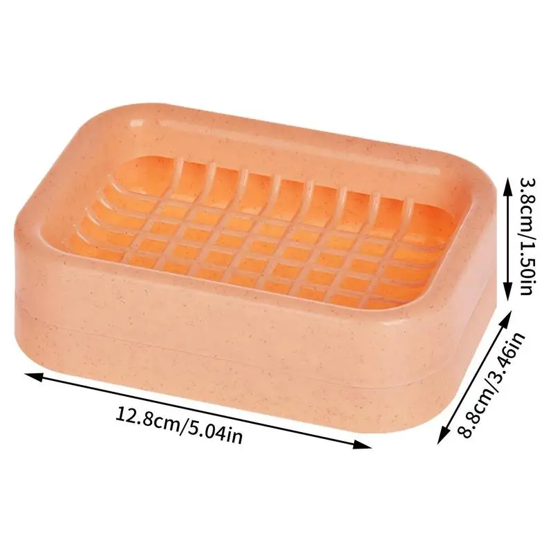 Portasapone portasapone da viaggio con strato drenante rimovibile portasapone da bagno a prova di perdite per lavabo piatto vasca da bagno piatto doccia