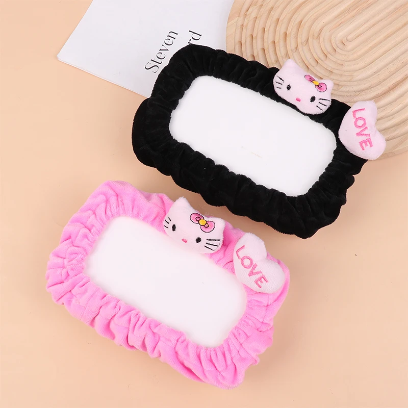 Hello Kitty Car Rearview Mirror Cover Elastic Cars Mirror Protective Decoration Anime Kawaii Plush Automotive Interior Accessori