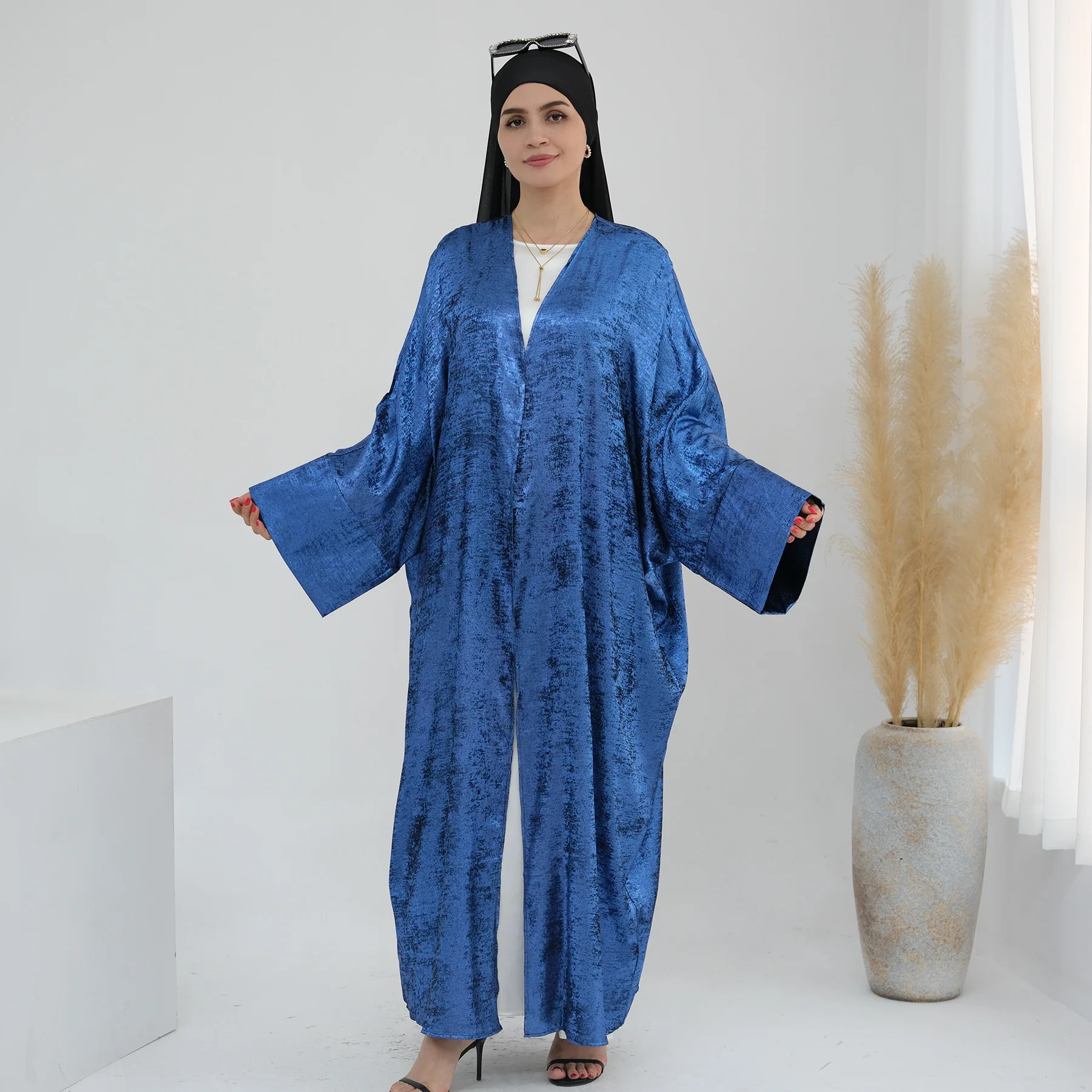 Abaya elegante para mulheres muçulmanas, abayas abertas, roupas modas, casaco modesto, robe turco e dubai, quimono árabe, nova moda, 2022