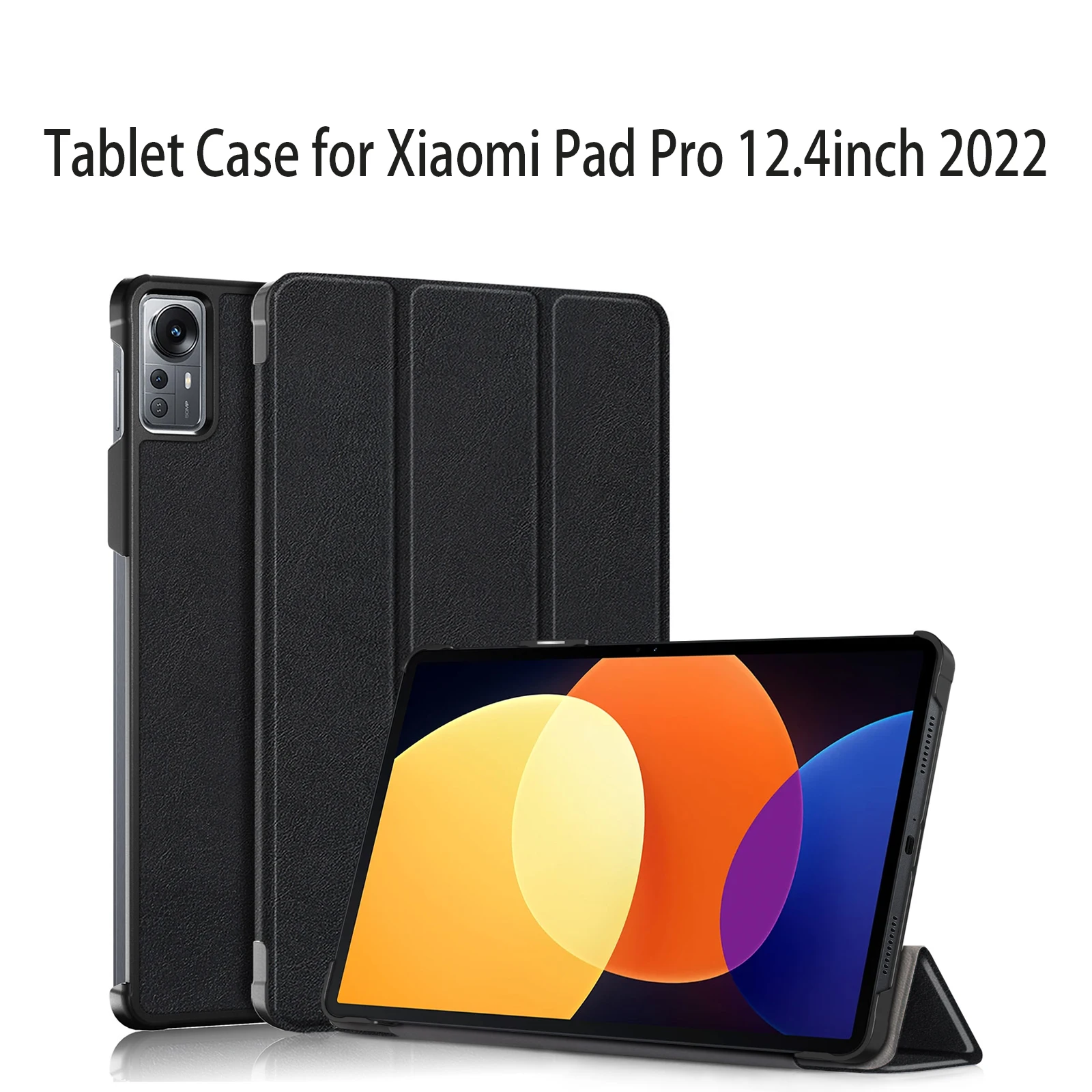 

Tablet Case for Xiaomi Pad5 Pro 12.4inch 2022 Protective Cover Smart Wake up function(PU Leather Material,ultra Slim,Shockproof)