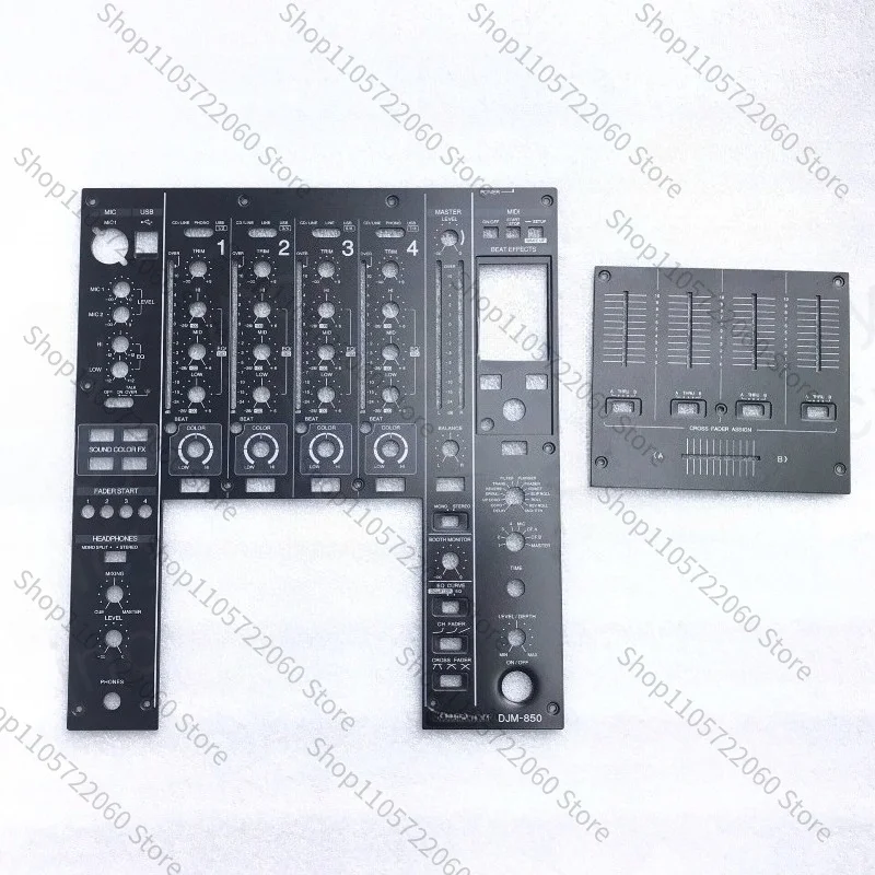 For DJM-850 Mixing Console Panel, Complete Set of Pusher Board, Iron Plate, Middle Plate, Disc Player Accessories