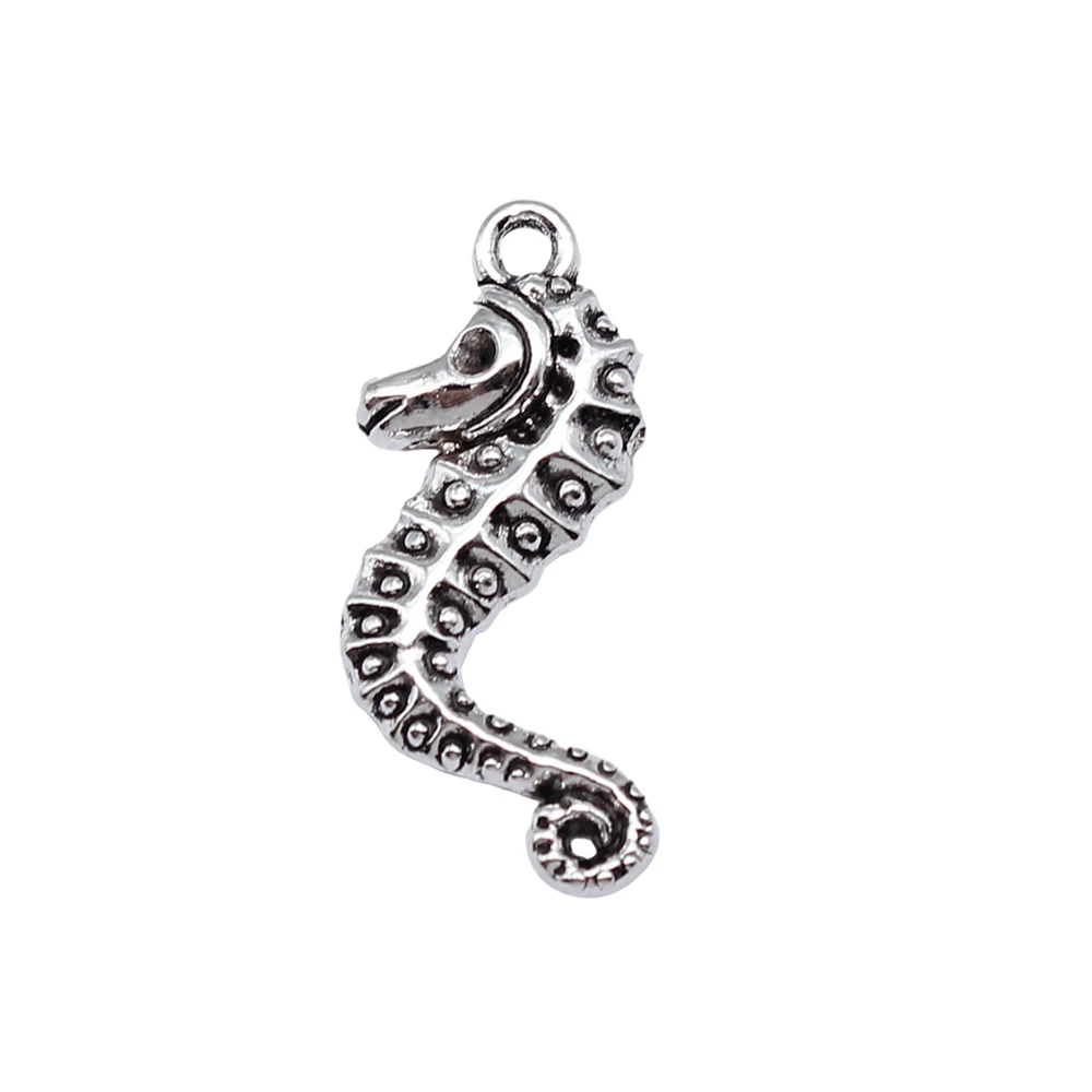 Car Accessories Seahorse Charms Hippocampus Charms Jewelry 29x13mm 20pcs