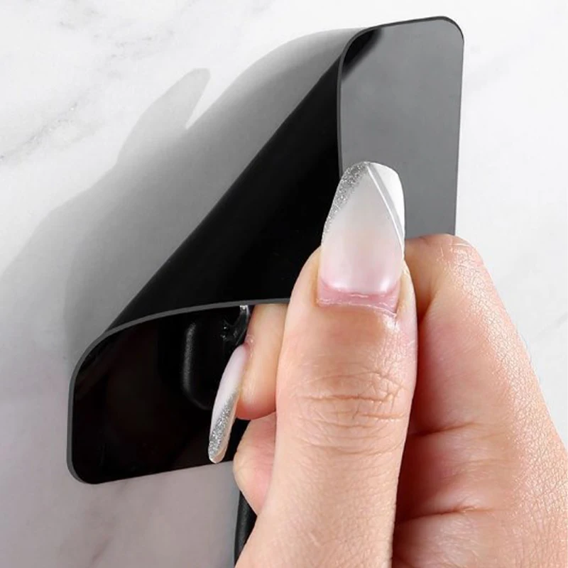 1/5pcs Rotating Self Adhesive Hooks Seamless Strong Sticky Holder Wall Door Storage Hanging Hook Kitchen Bathroom Organizer