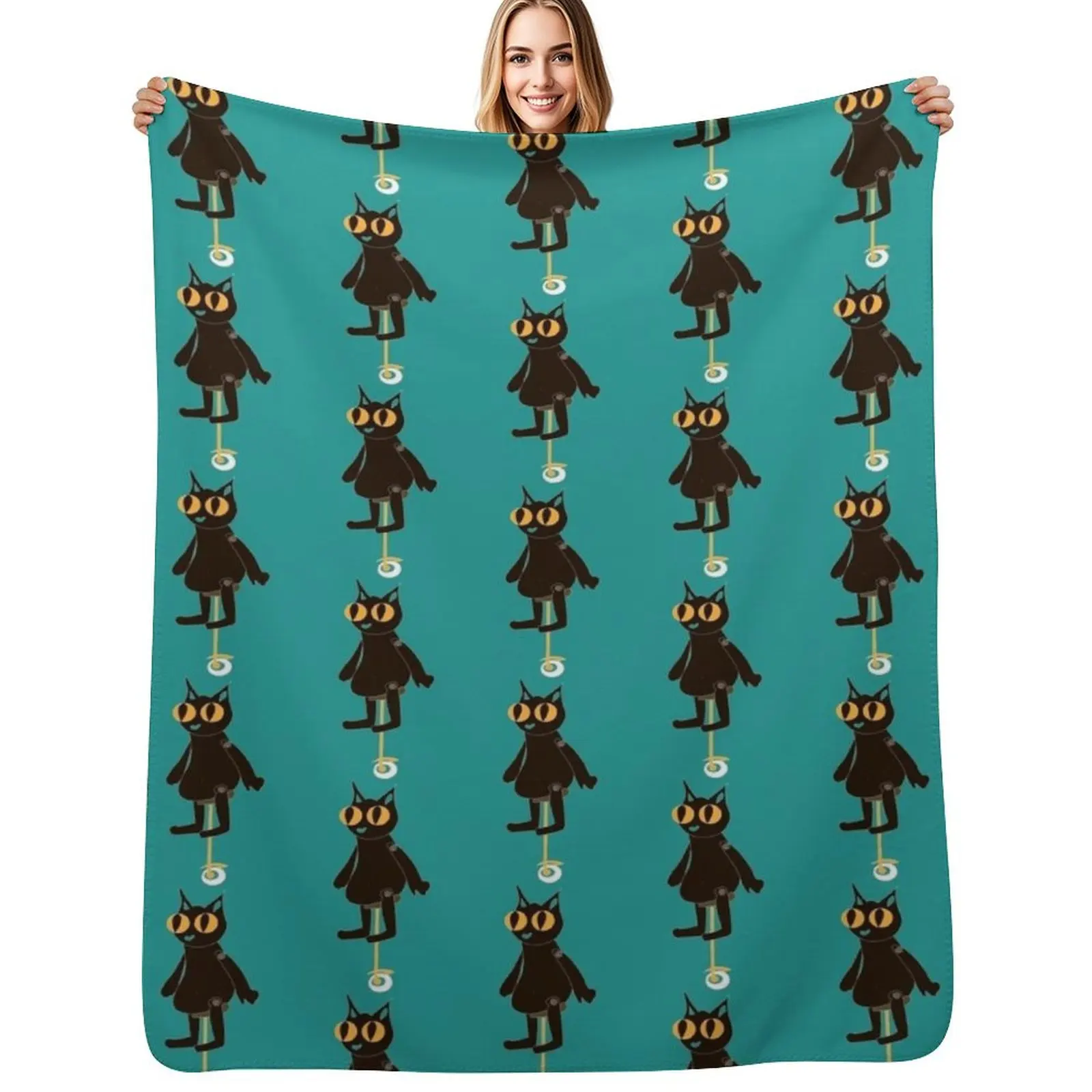 Manta Fran Bow Kitty, Manta de Franela Ultra Suave para Todas las Estaciones