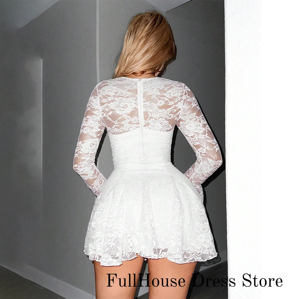 Customized Lace Dress With Long Sleeves Sweetheart Neckline Features Delicate Floral Patterns And Flowy Skirt Paired Paty Gowns