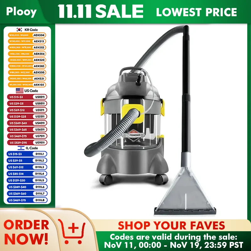 Professional Portable Six Cleaning Function In One Carpet Sofa Curtain Car Interior Mattress Vacuum Steam 1400W Cleaner Machine