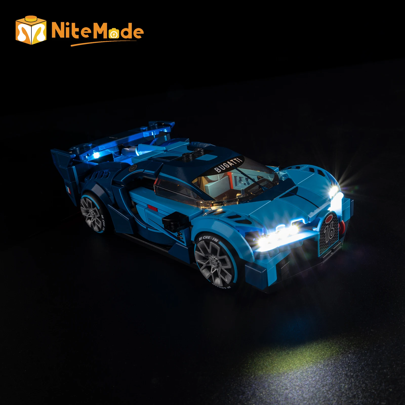Led Light Set Suitable for LEGO Bugatti Vision Gt Hyper Sports Car 77253 Building Blocks