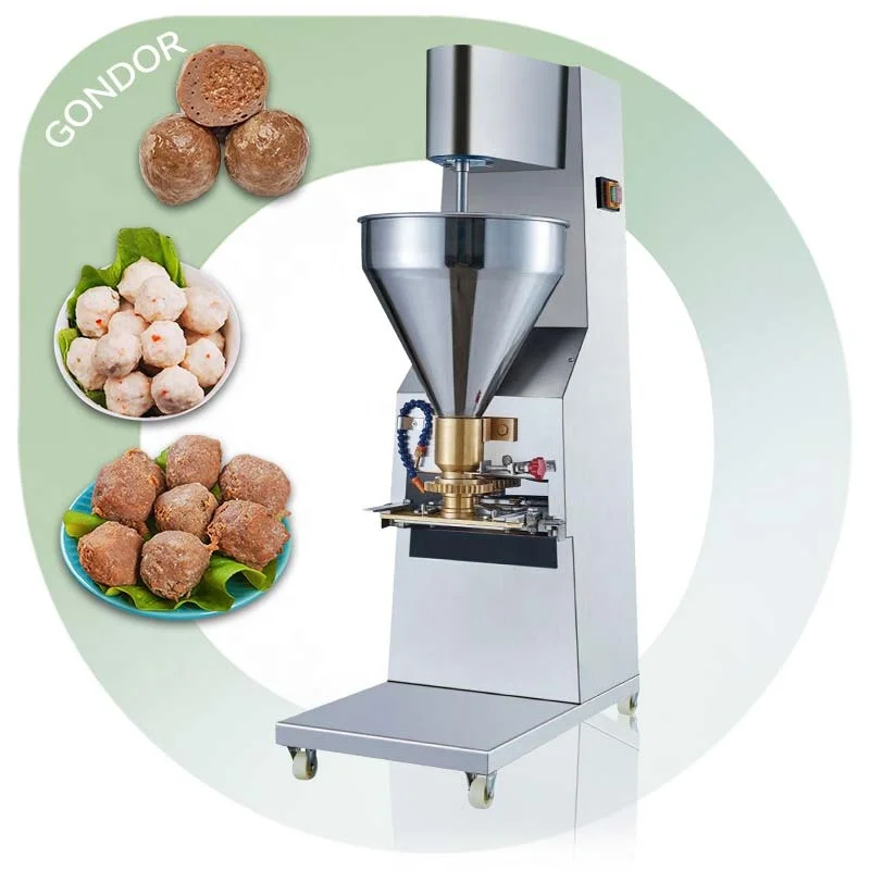 

Big Size Mix Roll Molding Forming Halal Stuff 2 Head Fish Ball Used Meatball Filler Machine Maker Manual