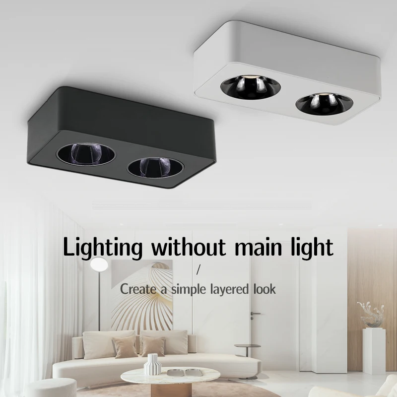 

Square Surface Mounted Downlight Led Ceiling Lights Bedroom Box Lamp Anti-glare Ceiling Lamp for Home Living Room