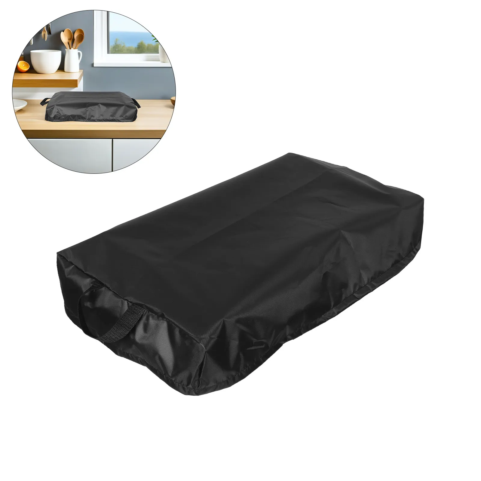 Electric Griddle Cover Titanium Oxford Cloth Waterproof Dustproof Kitchen Appliance Protector Compatible for 12 X 22 Inch
