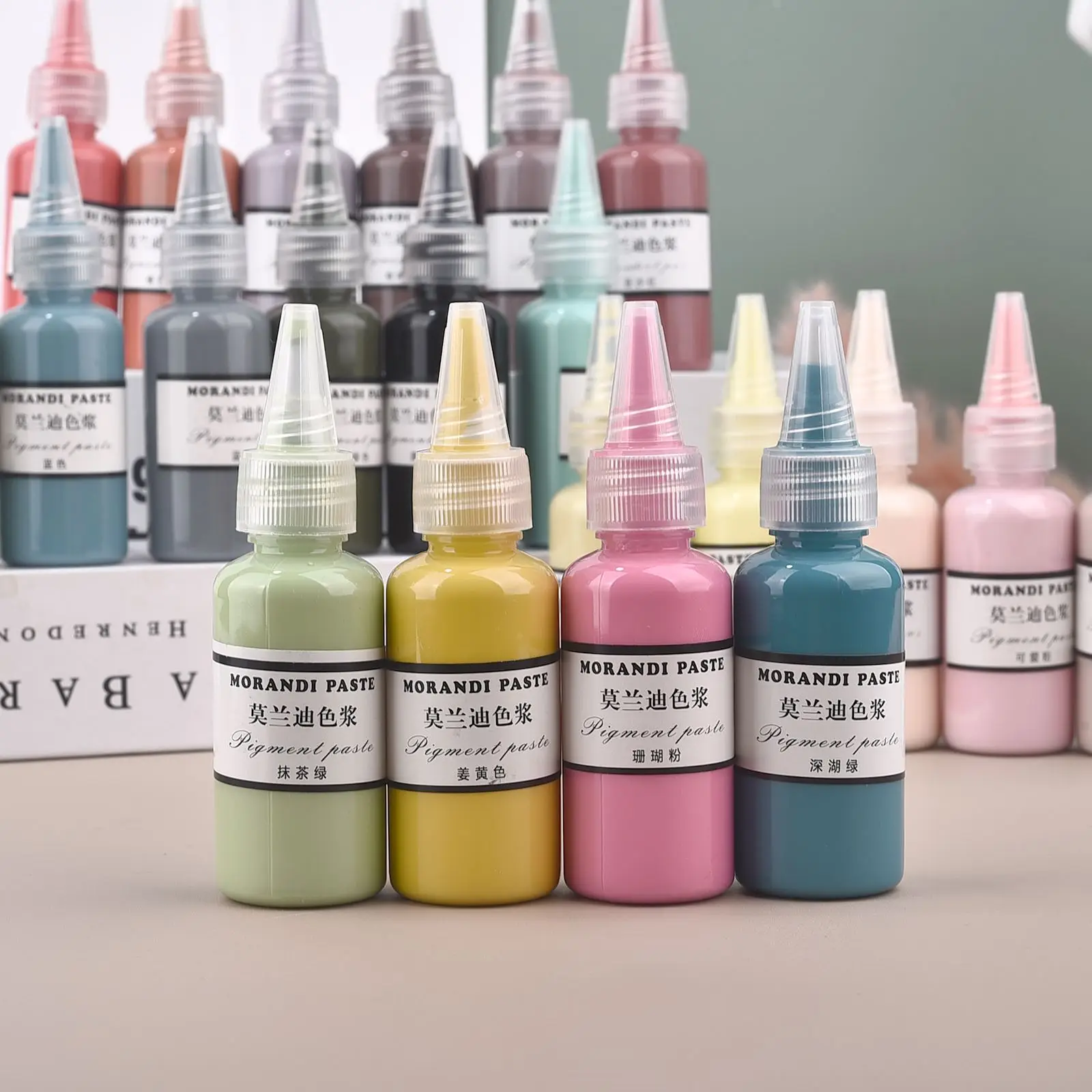 30g/Bottle High Concentration Macaron Solid Color Paste Resin Pigment DIY UV Resin Liquid Colorant Dye Jewelry Making Resin Dye