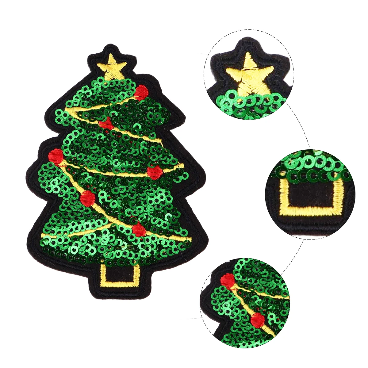 

10 Pcs Embroidered Cloth Patch Decorative Patches Sequin Sequins Christmas Clothes Sticker Embroidery Iron Sew Fabric Miss