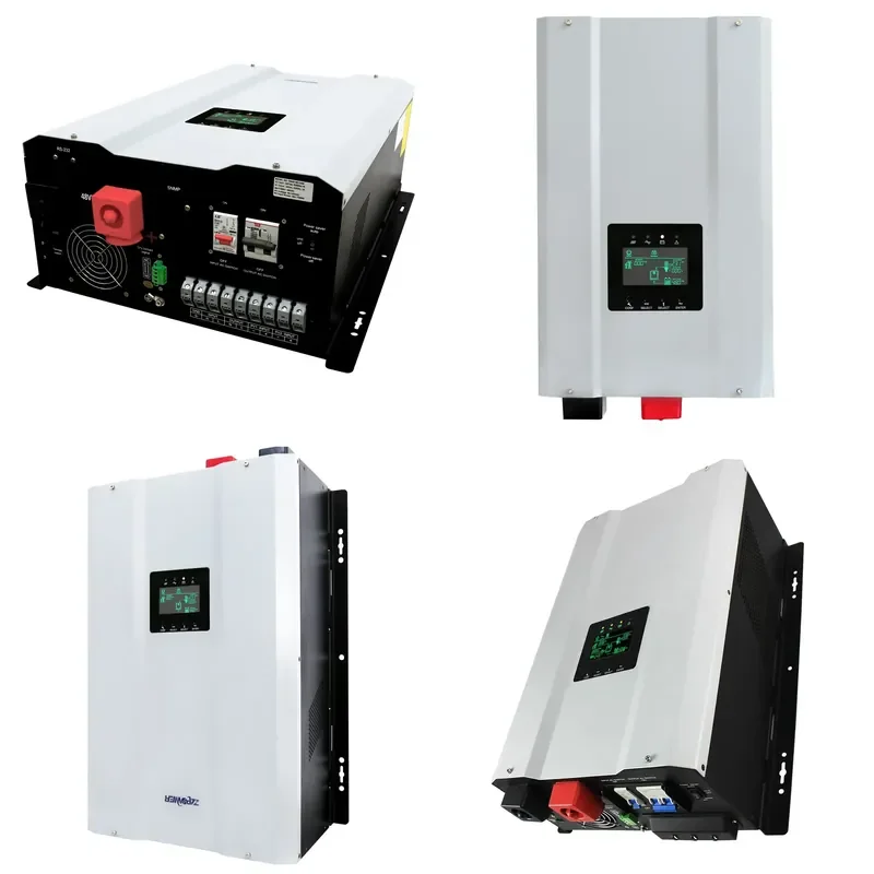 48VDC 8KW Hybrid Solar Inverter with 60A MPPT Solar Controller for 120VAC 240VAC 110VAC 220VAC Split Phase Single Output