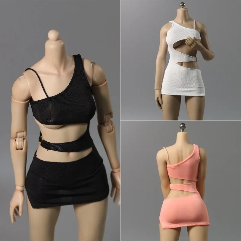 

DMTOYS DF090 1/6 Scale Soldier Women's Clothing Straps Personalized Hip Hugging Skirt Model Toy for 12'' Action Figure Props