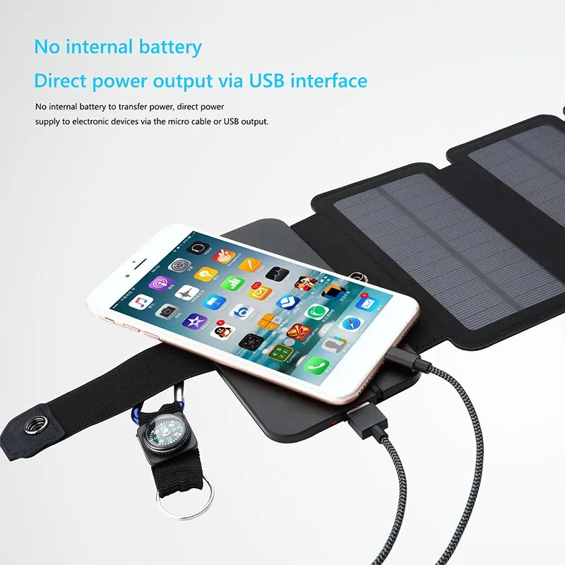 Outdoor Multifunctional Portable Solar Charging Panel 5