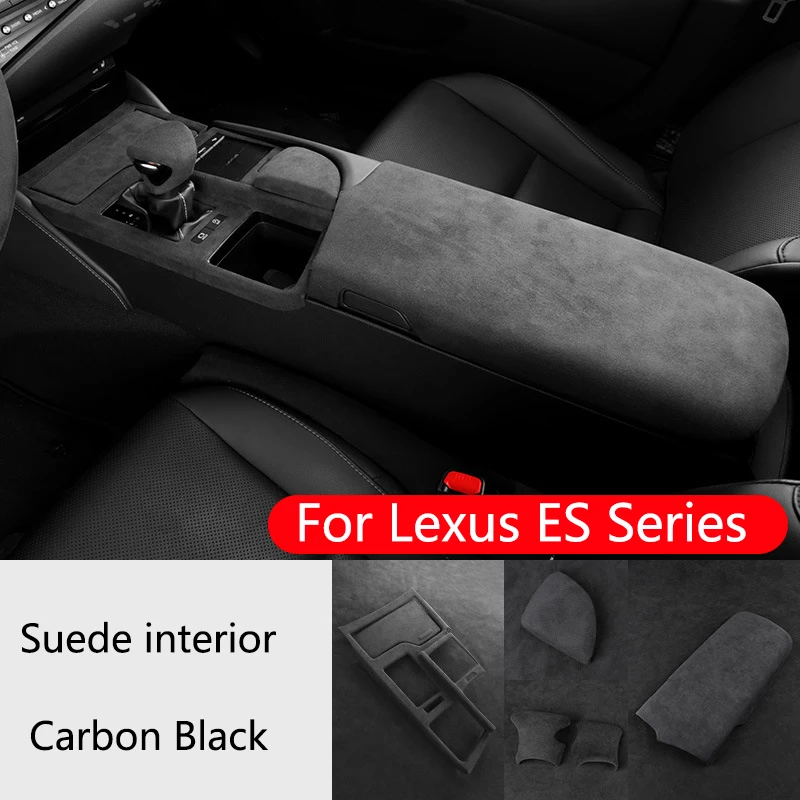 

For Lexus ES-ES200 ES250 ES300h ES350 2018-2022 Suede Steering Wheel Gear Lever Console CD Panel Cover Armrest Box Lid