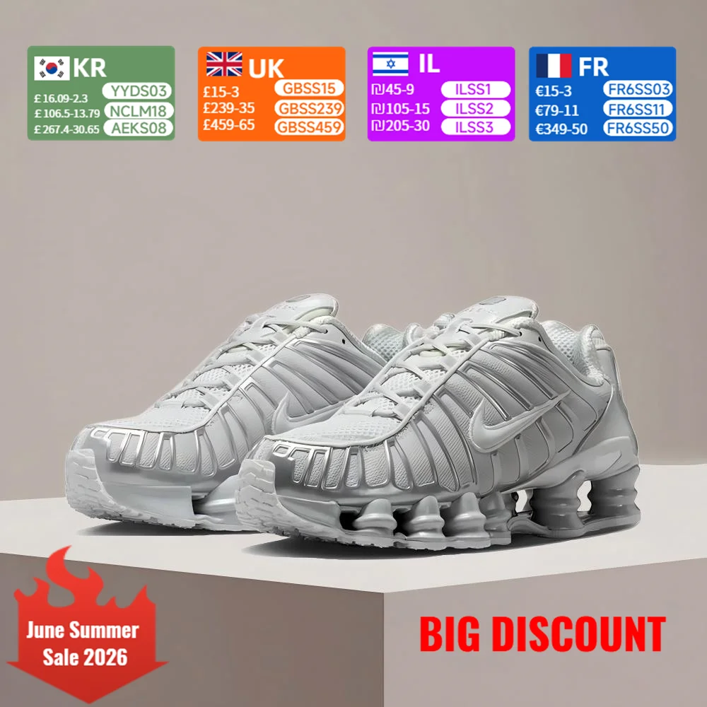 Tênis de corrida feminino NIKE SHOX TL com amortecimento de ar e respirabilidade, elegante e versátil, casual IB1087-002