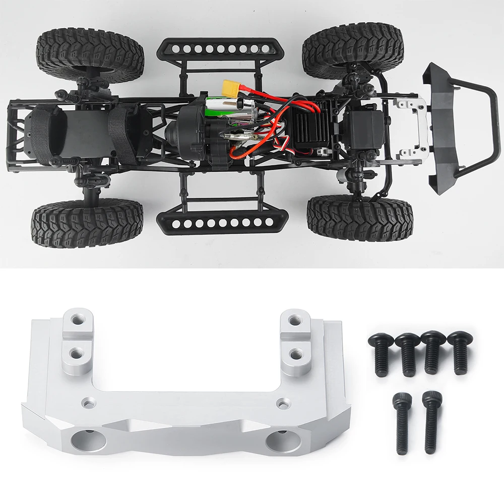 YEAHRUN Aluminum Alloy Front Servo Mount For 1/10 Axial SCX10 Wrangler SCX10II 90046 90047 Wrangler RC Crawler Car Parts