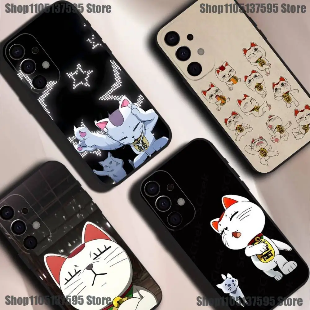 Чехол для телефона Cat D-Dandadan Turbo Granny для Samsung S25, S24, S21, S22, S23, S30, Ultra, S20, Plus, Fe, Lite, 5G, черный чехол