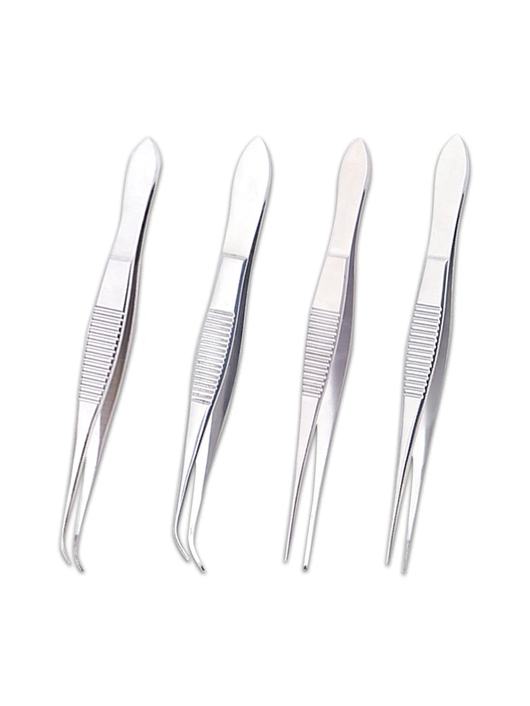 Medical Ophthalmic Forceps Instruments Stainless Steel Straight Head Thickened Hook Free Surgical Plastic Surgery Double Eyelid