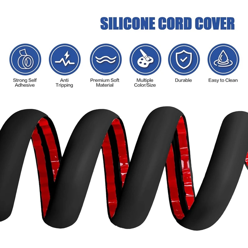 Promotion! Floor Cord Cover Cable Cavity Self Adhesive Cord Hider Floor 10FT Floor Cable Management Power Cord Protector