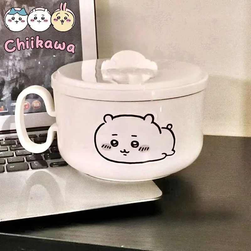 chiikawa-ステンレス製インスタントラーメンボウル-水切り蓋付き-学生寮食器セット-大容量-誕生日プレゼント