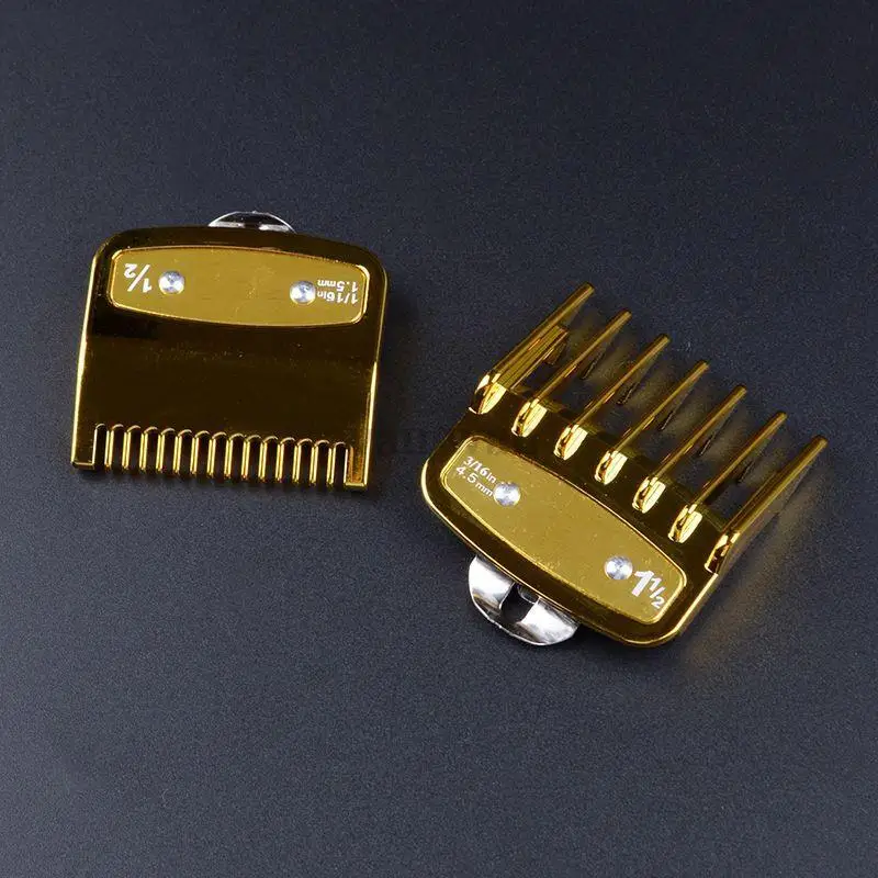 1,5mm 3mm 4,5mm 6mm Abstandskämme für elektrische Haarschneidemaschinen, professionelle Schneidführungskämme für Friseursalons, Schwarz Y0731 – Detail 15