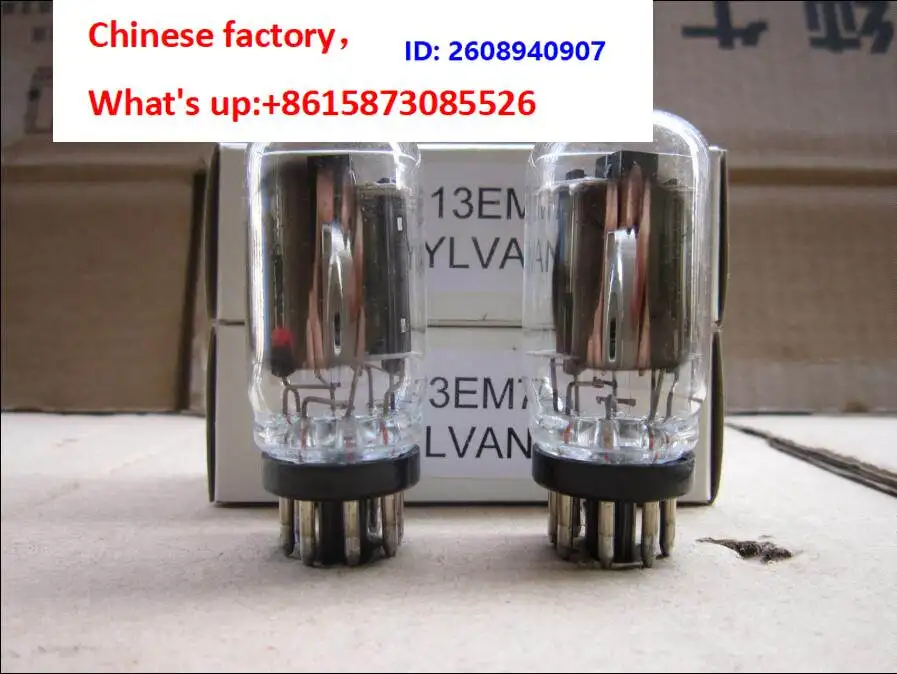 1 piece   New white box black screen beautiful sound push tube 13EM7 tube