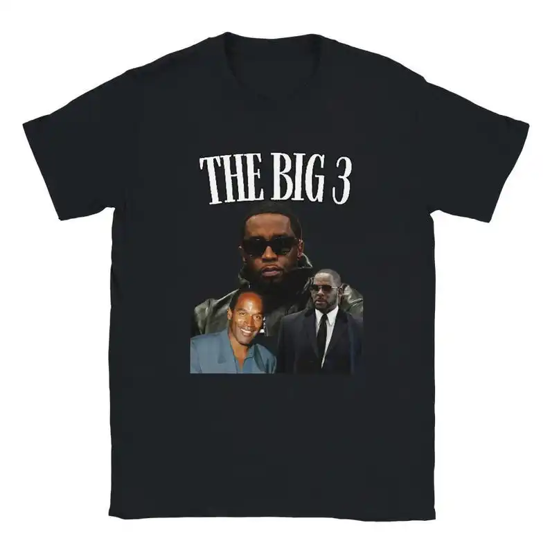 Camiseta P. Diddy, R. Kelly e O.J.