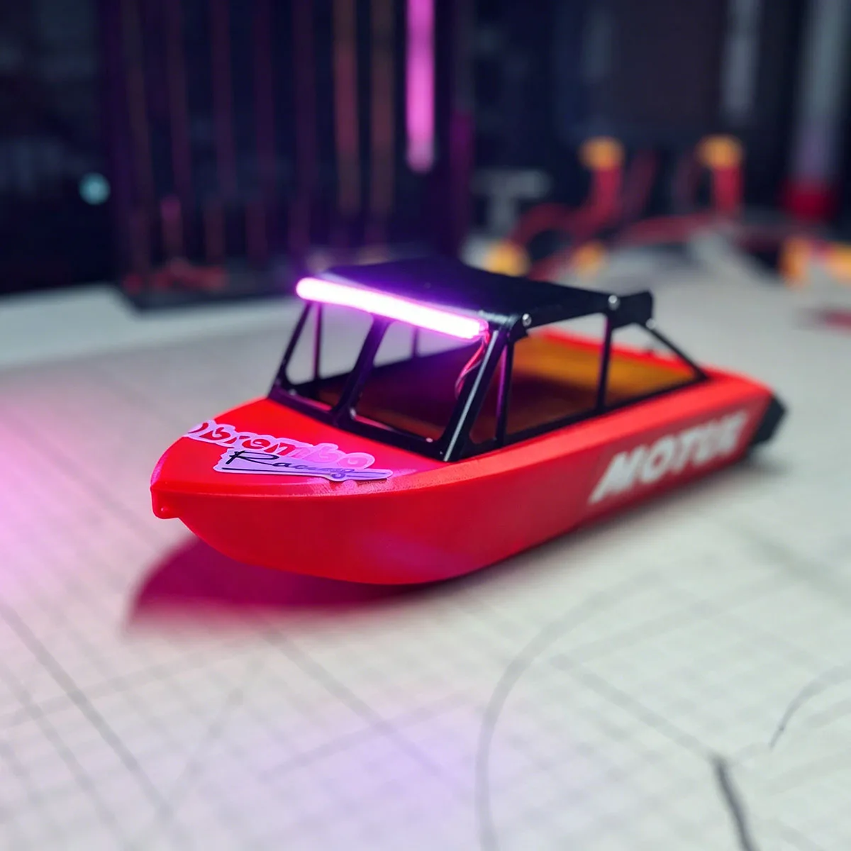 

RC Speed ​​Boat 22cm 3D Printed RC Mini Boat High-strength Parts RC Ships Model Kit Ship Toy