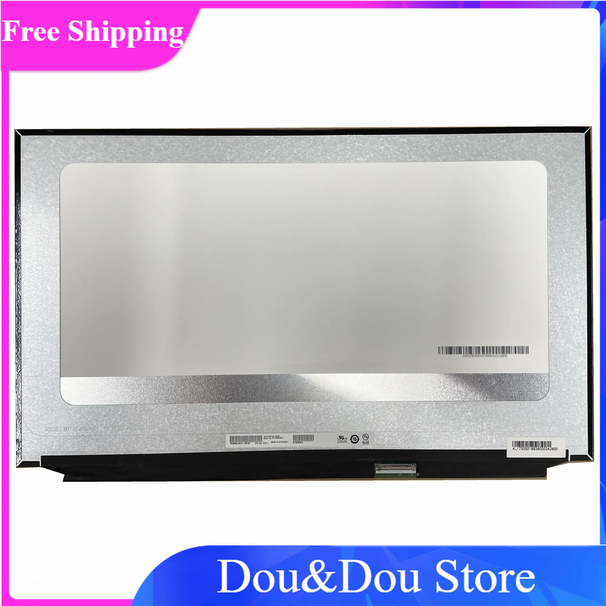 

B173ZAN03.0 fit NE173QUM-N42 4K UHD 3840*2160 40 Pins Display Panel LCD Screen