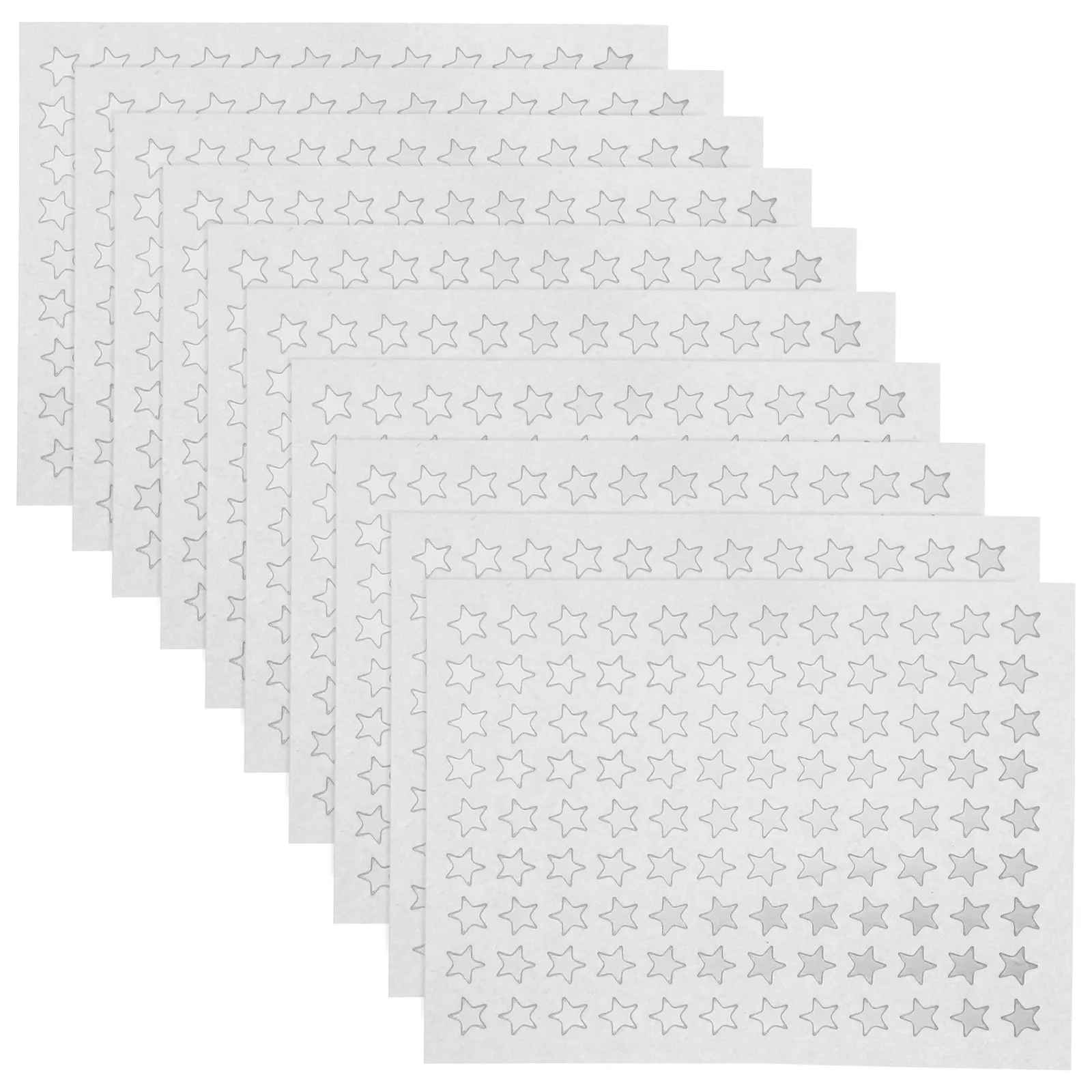 

10 Sheets Pentagram Prints Stickers Self Adhesive Reward Labels for Students Teachers Classroom Decor Motivational Encouragement