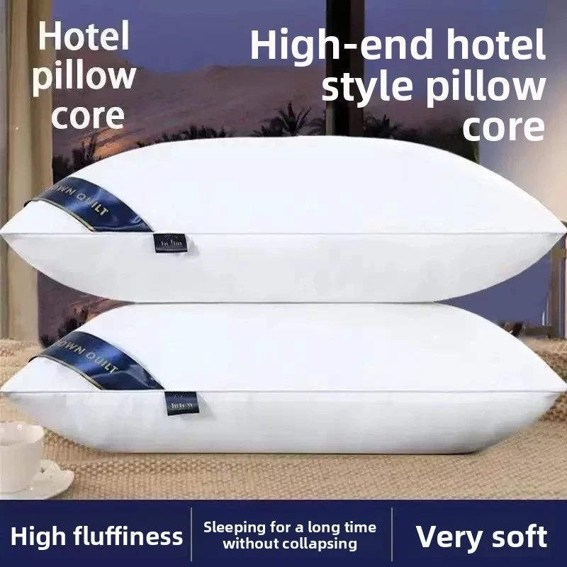 Pillow core with low, medium, and high levels of neck support, non-collapsing sleep use  guesthouses, Nantong textiles