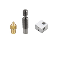 Original FLSUN QQ S PRO Hotend Suit QQS Part 3D Printer Accessories 3in1 Brass Nozzle Heated Block Throat Metal