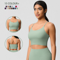 Women Sports Bra Sexy Yoga Bra High Support Impact Sports Underwear Running Quick DryTank Top Fitness Gym Suspenders