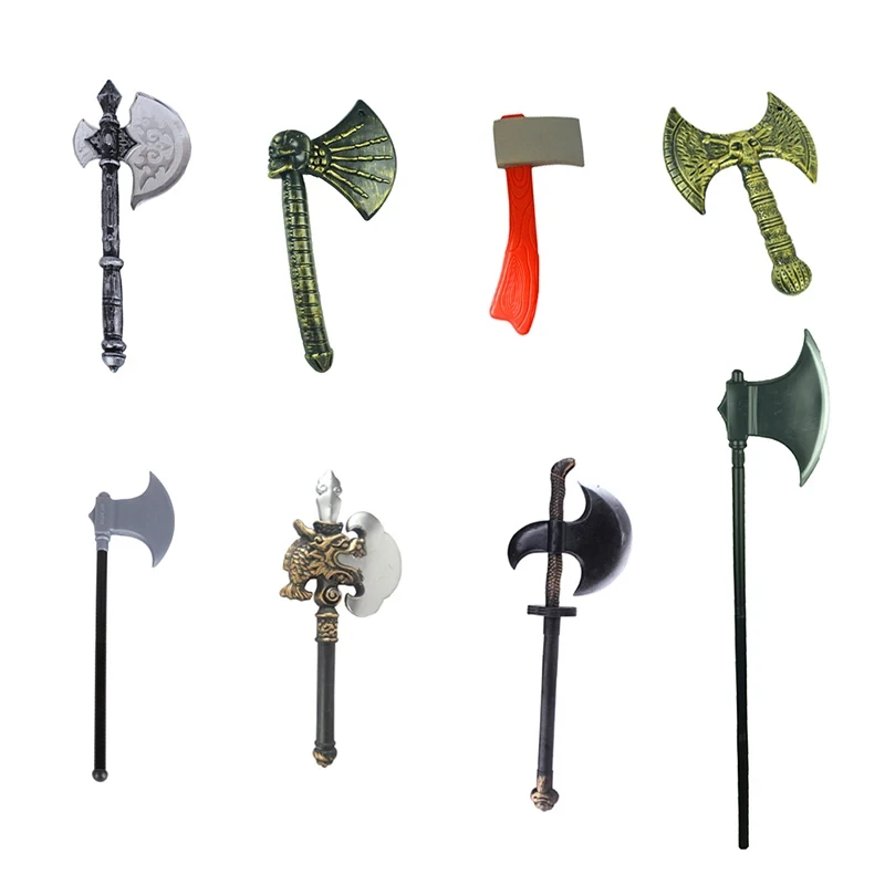 Plastic Axe Halloween Cosplay Decorative Weapons Children Realistic Retro Simulation Fire Fighting Party Props Toys