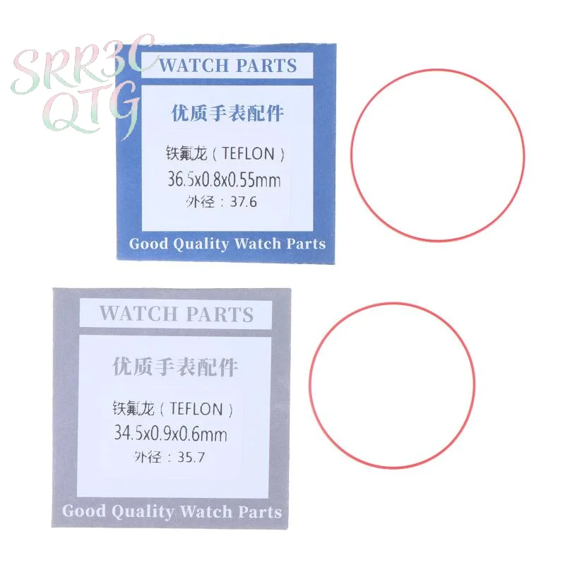Hot 1Pc Watch Glass Waterproof Gaskets O-Ring Dia 32mm-38mm High 0.8/0.9MM Thick 0.55/0.6MM Watch Case Gasket Ring Replace Parts