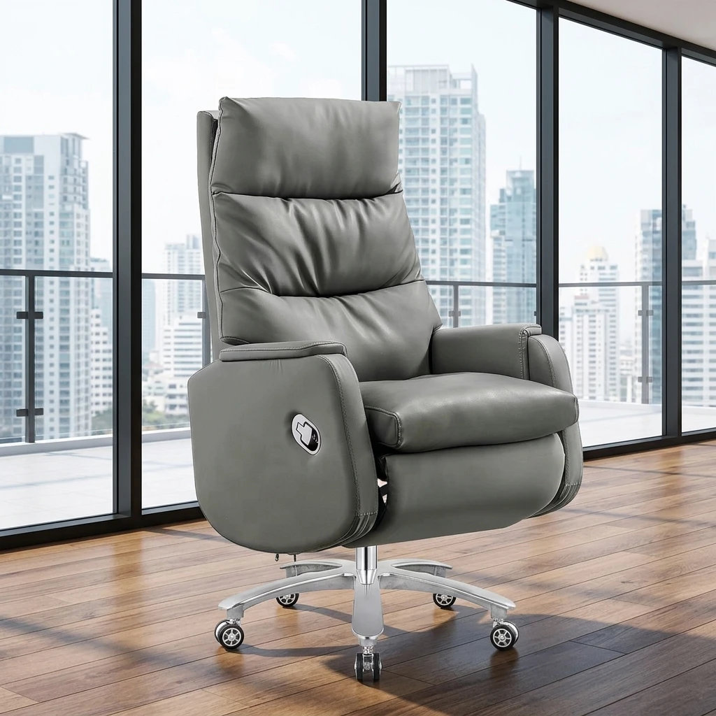 

# Modern Luxury Executive Swivel Chair New Design Manual/Electric Reclining Boss Chair Synthetic Leather For Home Office Use