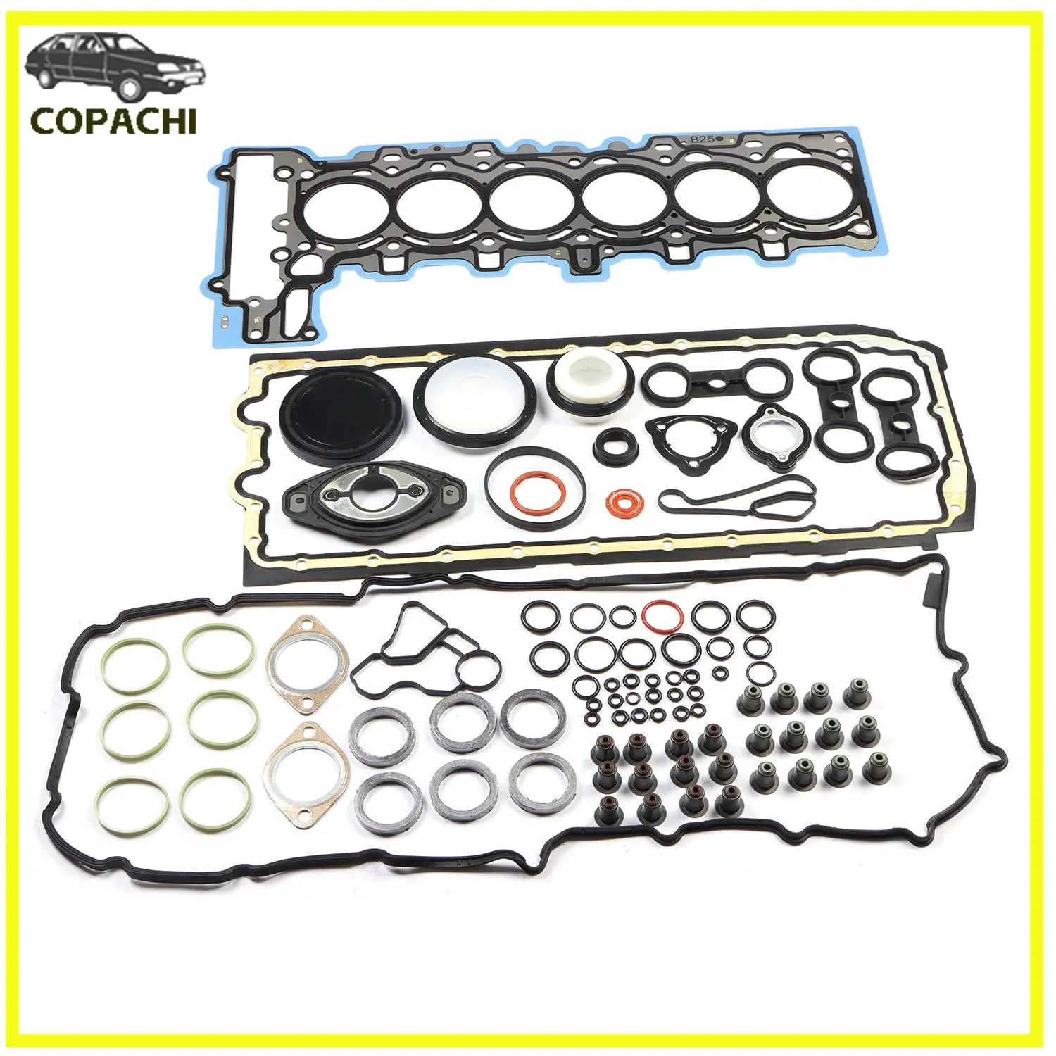 N52B25 Engine Cylinder Head Gasket Repair Kit 11127555310 11127582245 For BMW 323xi 325i 523i 525i X3 E91 2.5L L6 Car Parts